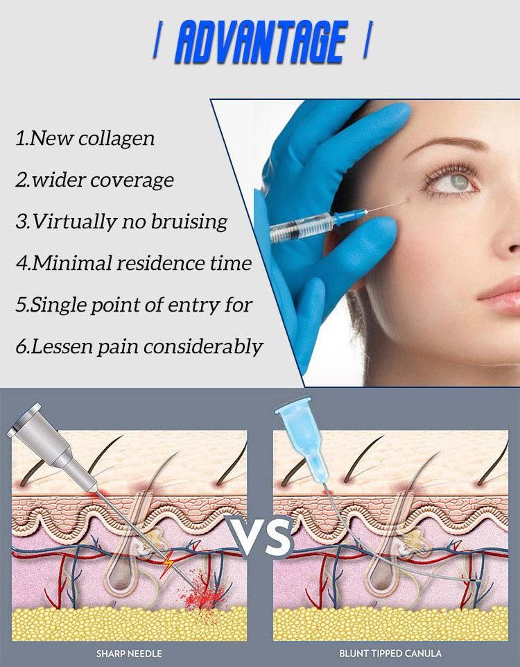for Injectable Hyaluronic Acid to Buy Disposable Dermal Syringe Micro Cannula Blunt