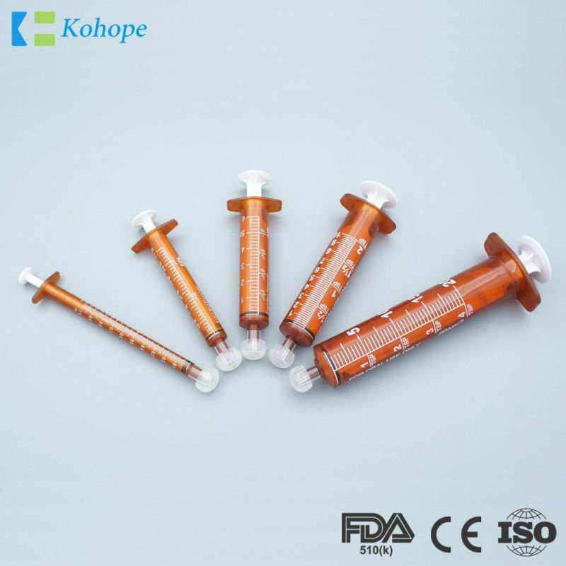 Disposable Colorful Enteral Feeding Syringe with CE/ISO/FDA, Enfit Syringe