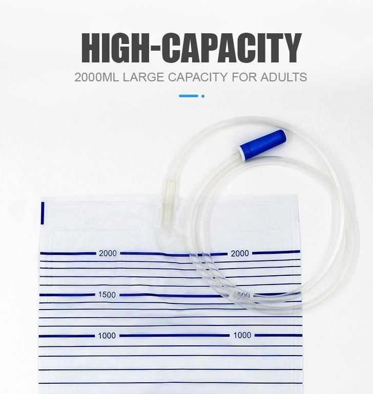 Medical Instrument Adult Disposable Medical Urine Collection Drainage Bags CE/FDA/ISO