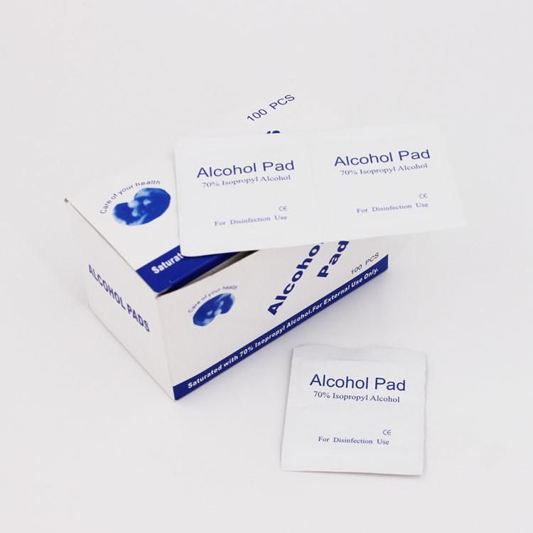 Medical Hospital Disinfection Injection Preparation Nonwoven Sterile 70% Isopropyl Alcohol Wipe Swab Prep Pad