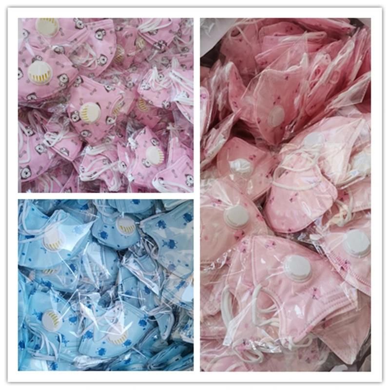 4ply Colorful Printing Disposable Nonwoven Children Face Mask