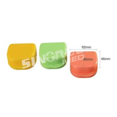 Multicolor 82X85X46mm PP Denture Box