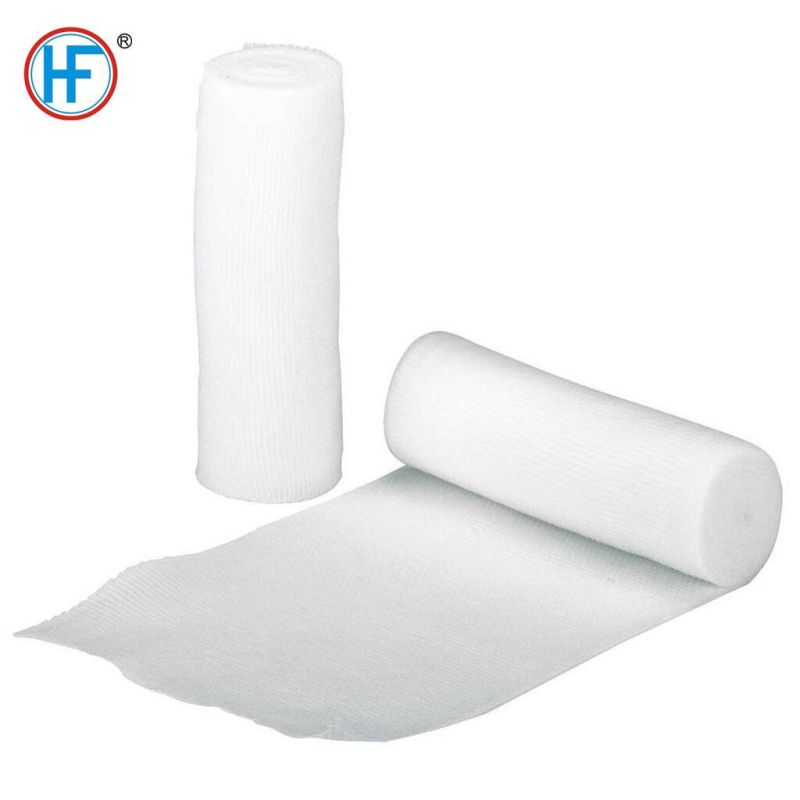 First Aid Medical Supply Absorbent 100% Cotton Gauze Bandage with Woven Sides