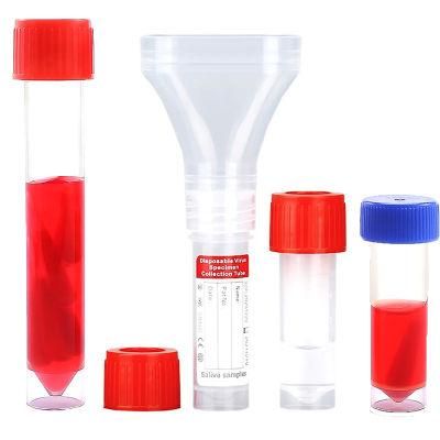 Medical Disposables Sterile Saliva Collector Container Saliva Tube with CE ISO