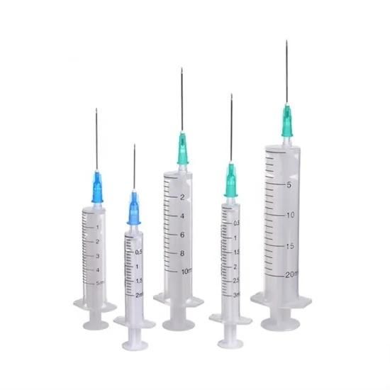 Disposable Sterile Plastic Syringes 1ml 2ml 5ml 10ml 20ml 30ml Syringe with CE
