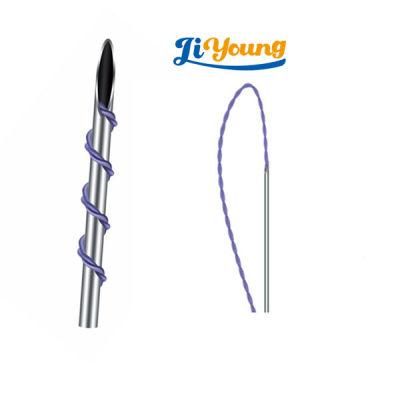 Popular Best Selling No Surgery Blunt Needle Pdo 3D Cog Thread V Lift Thread Skin Pdo Thread