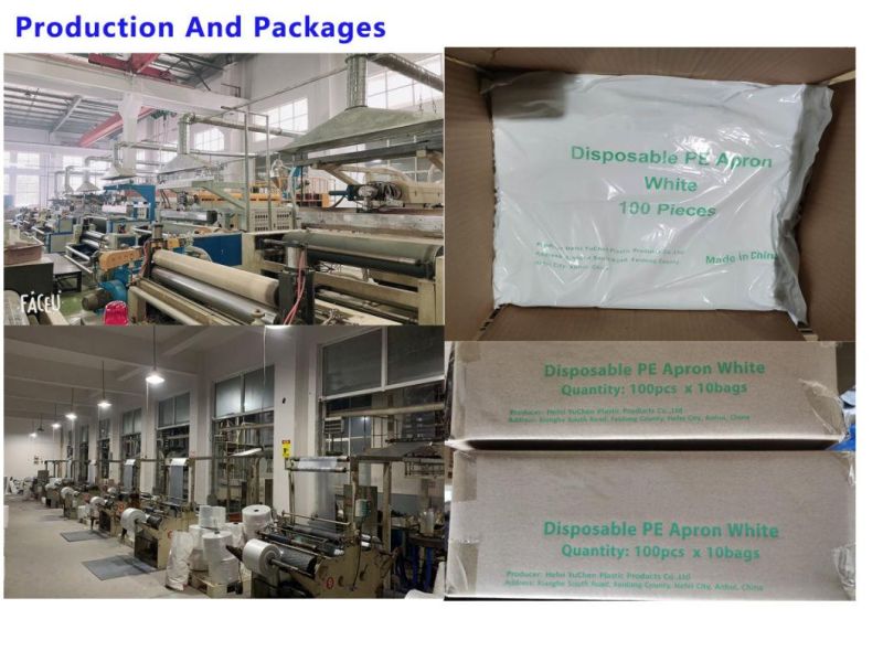 Factory Directly Sale Cheap Disposable PE Apron on Roll for Protection