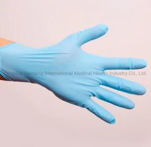 Disposable Blue Protective Powder Free Nitrile Gloves