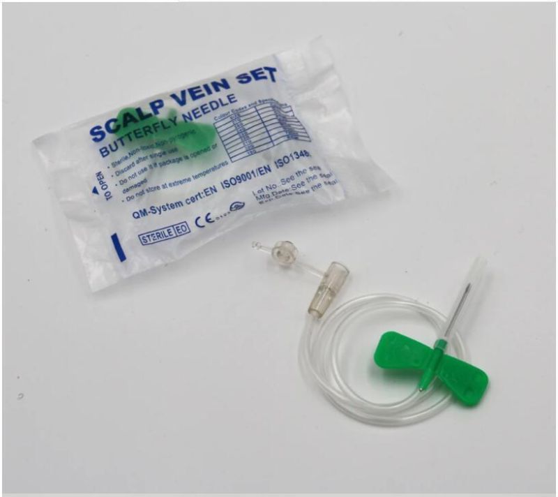 Disposable Medical Scalp Vein Set, Butterfly Injection Needle