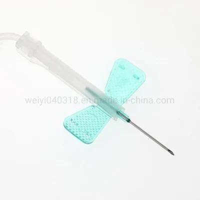 Produce and Supply Medical Disposable Safety Scalp Vein Set Butterfly with Syringe Safety Needle 19g-27g