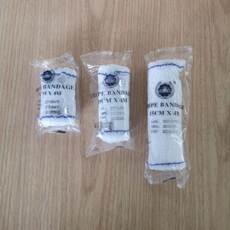 Disposable Medical Supply Wound Surgical High Quality Elastic Cotton Crepe Bandage for Hospital
