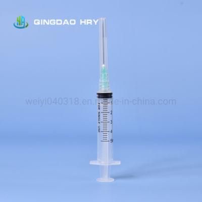 Medical Standard Disposable Syringe Lyer Lock/Slip Lock with Needle or Safety Needle CE FDA ISO 1ml-60ml