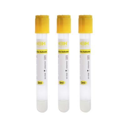 Competitive Price Disposable Yellow Cap Top Gel &amp; Clot Activator Blood Collection Tube in Medical Examination