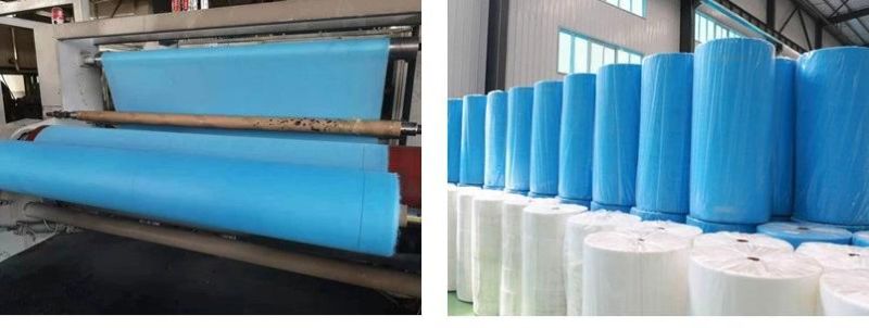 Professional Disposable PP+PE 60~65g PE Film Composite 100%PP Spunbond Laminated Coverall Bed Sheet