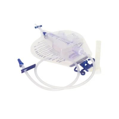 Chinese Manufacturer Disposable Sterilize Urine Bag Urine Collection Drainage Bag with T-Valve