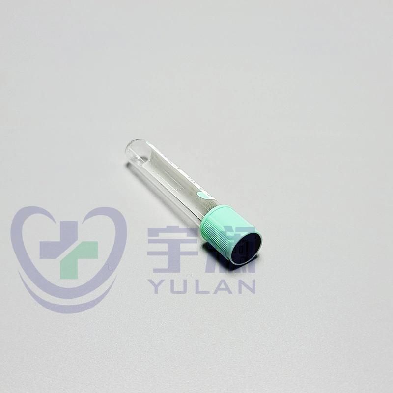 Disposable Pet Vacuum Blood Collection Tube Green Cap Heparin Tube 2ml