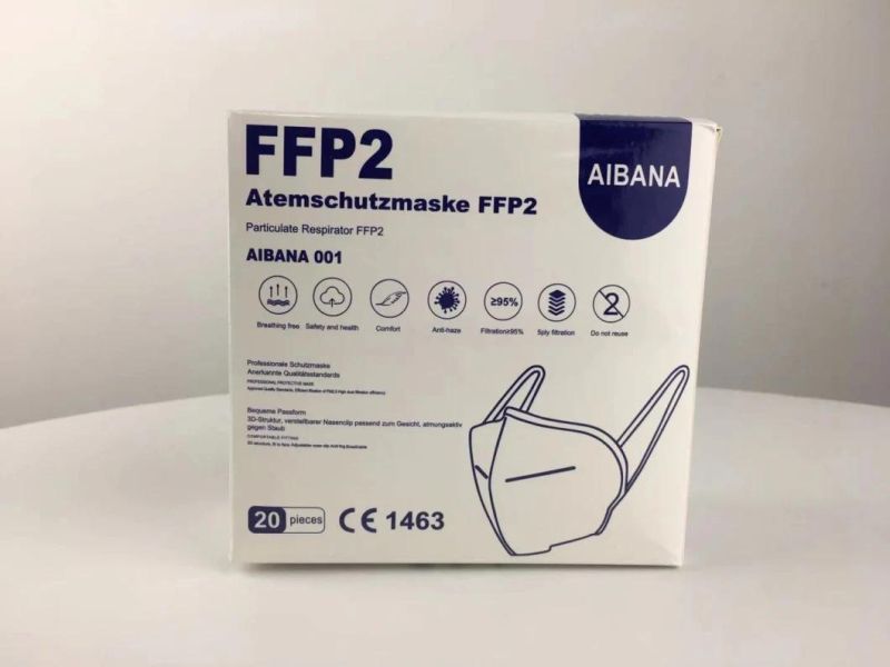 Fast Delivery Stock KN95 N95 CE FDA Protective FFP2 Dust 5 Ply N95 Respirator KN95 FFP2 Mask for Germany Market