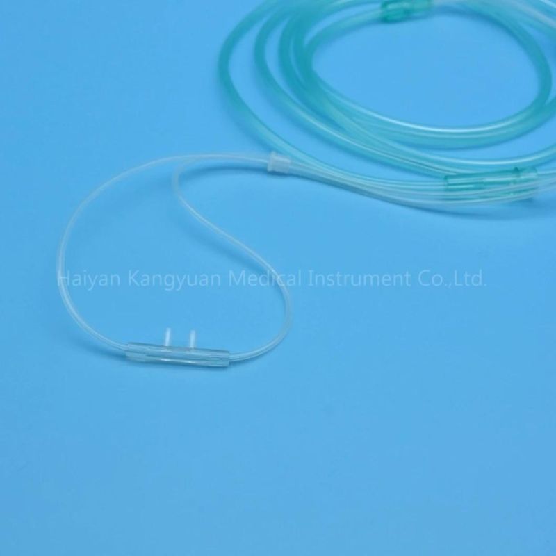 Disposable Oxygen Nasal Cannula PVC Transparent Tube Medical Supply Medical Material Soft Tip Oxygen Therapy Device Oxygen Cannula China