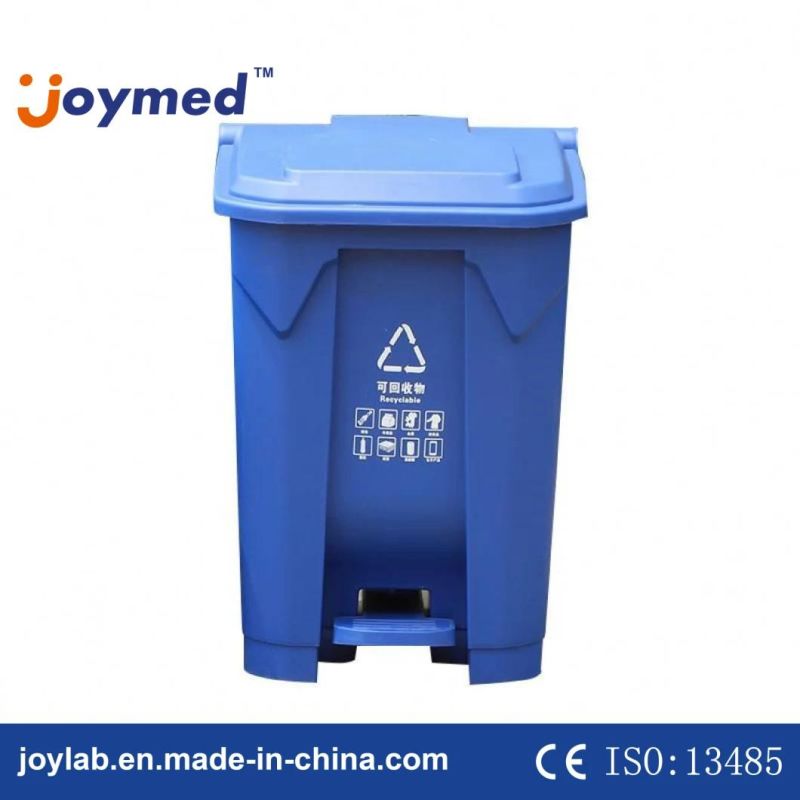 Best Price 87L Plastic Step-on Trash Can Hands-Free Waste Bin Large Capacity Commercial Utility Step Foot Pedal Garbage Bin