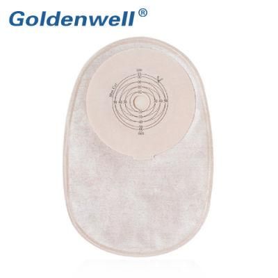 Goldenwell Brand 70mm Adult Medical One/Two Pieces Type Disposable Colostomy Bag Adhesives