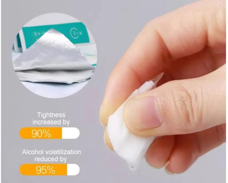Custom Logo 75% Isopropyl Alcohol Prep Pads for External Use 100PCS Per Box
