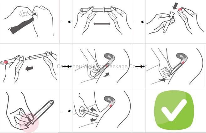 3G 5g Woman Plastic Vagina Injection Tube Gynecological Gel Tube