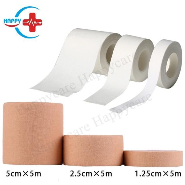 Hc-K050A Medical Plaster Tape Price 100% Cotton Color White or Brown Medical Adhesive Zinc-Oxide Tape