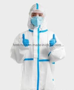 Certificated Disposable Medical Protective Microporous Safety Chemical Coverall Nonwoven Suit Clothing Ready to Delivery