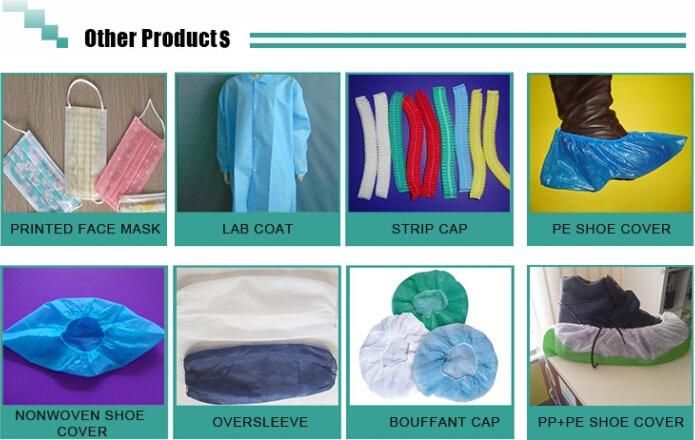 Disposable Non Woven Shoe Covers Blue Color Non-Woven Boot Cover