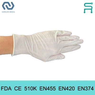 Powder Free 510K En455 Disposable Latex Gloves
