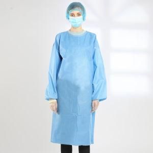 SMS/PP+PE Coating Non Woven Disposable Isolation Gown Anti Virus