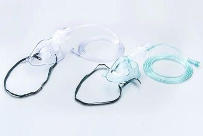 Elongated Under The Chin 2m Crush Resistant Tubing Medical Disposable Child Oxygen Mask