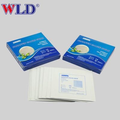 Factory Price Cotton Absorbent 20X20cm 12PCS Medical Sterile Paraffin Gauze