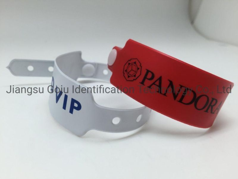 Vinyl Material Waterproof Custom Event Wristband for Entertainment