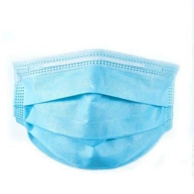 Black 3-Layer Face Maskss Type Iir Disposable Surgical Face Mask En14683: 2019 99% Filtration Fluid Resistant Medical Mask