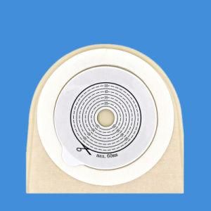 Hotsale Disposable Glue Pan Type Medical Ostomy Bag Twist Tie Closure Colostomy Bag with Non-Woven for Care