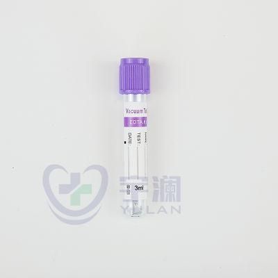 Disposable Medical Pet EDTA K2/K3 Purple Cap Vacuum Blood Collection Tube