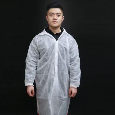 Disposable Protective Hospital Uniform Nonwoven Labcoat Made in China