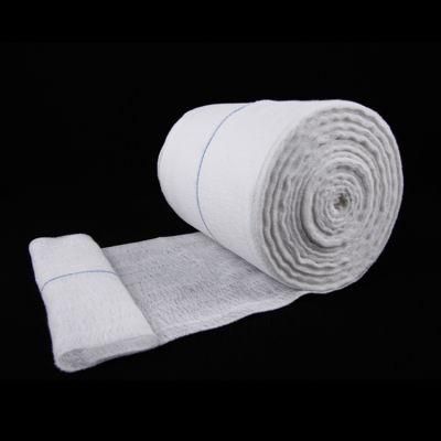 Jr007 Zigzag Rolled Pillow Shape Hydrophilic Absorbent Gauze Bandage Roll