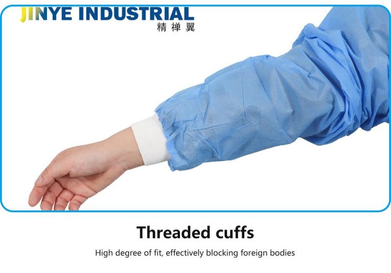 Hospital Patient Visitor Protector Impervious Standard Surgical Gown Disposable Isolation Gown CPE Protective Surgical Clothing Isolation Gown
