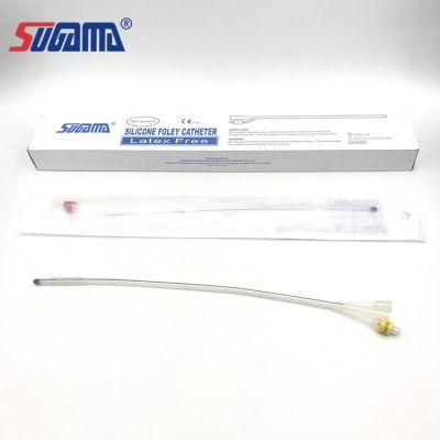 Single Use Medical 3 Way Standard Silicone Catheter Foley Kit for Adult