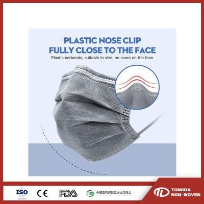 3 Ply Disposable Carbon Filter Active Carbon Face Mask