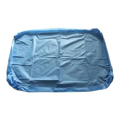 Waterproof Disposable Nonwoven PP+PE Surgical Bed Cover Drape Sheet Elastic Stretcher Fitted Sheet for Hospital
