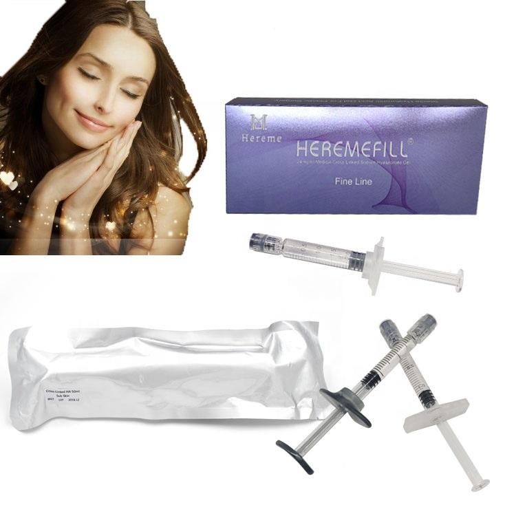 Heremefill High Quality Double Cross-Linked Hyaluronic Acid Dermal Filler to Remove Wrinkles and Crow′s Feet Dermal Filler