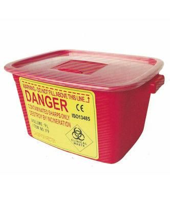 Medicaldisposable Waste Container Bin Red Sharp Disposal Safe Plastic Medicalbox