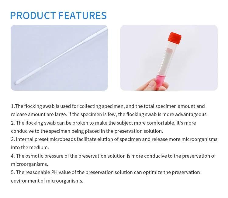 High Quality Medical Sterile Vtm Virus Sampling Storage Tube