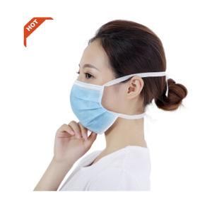 Medical Consumable Non Woven 3 Ply Surgical Disposable Face Mask with Tie on