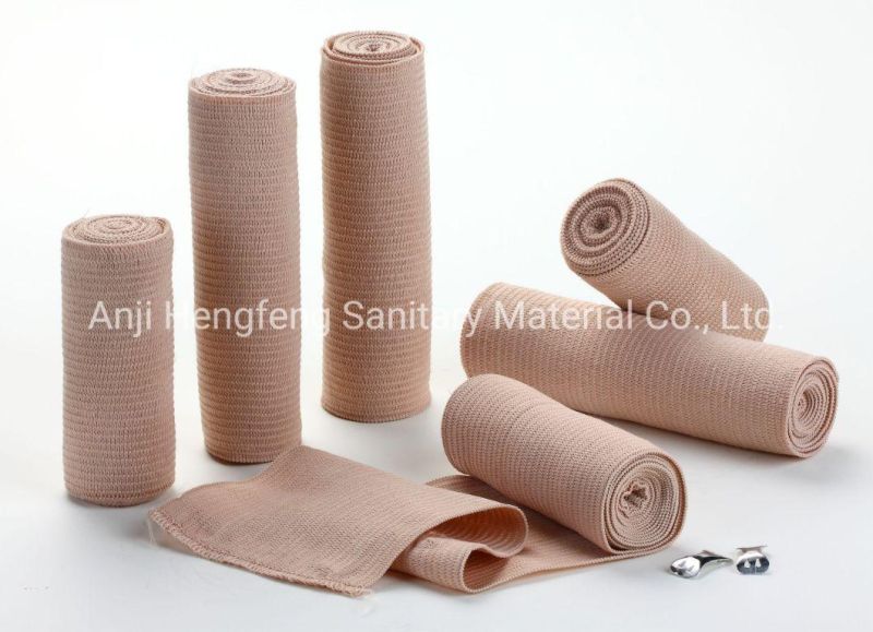 Ce ISO Approved Medical High Artificial Silk Elastic Bandage 5cm X 4.5m