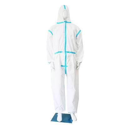 Factory ODM CE Cat III Type 4b/5b/6b Disposable PPE Gown Overall Protective Suit Safety Clothing Protective Clothing Coverall