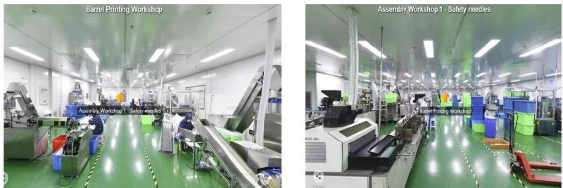 Different Kinds of Syringe with or Without Safety Needle CE FDA ISO and 510K Approved